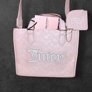 Juicy Couture Pink Diamond String of Pearls Mini Tote